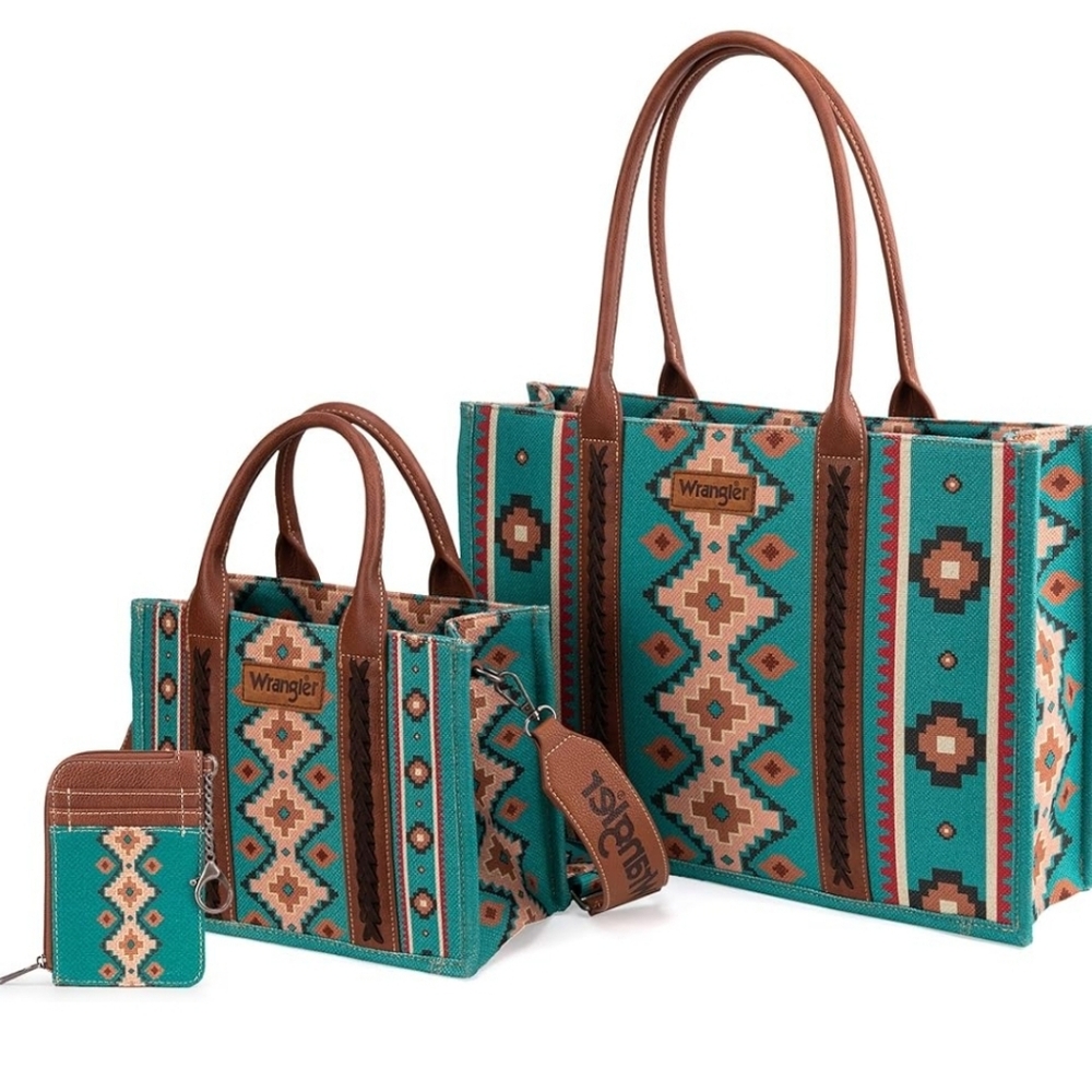 Wrangler purse and wallet set